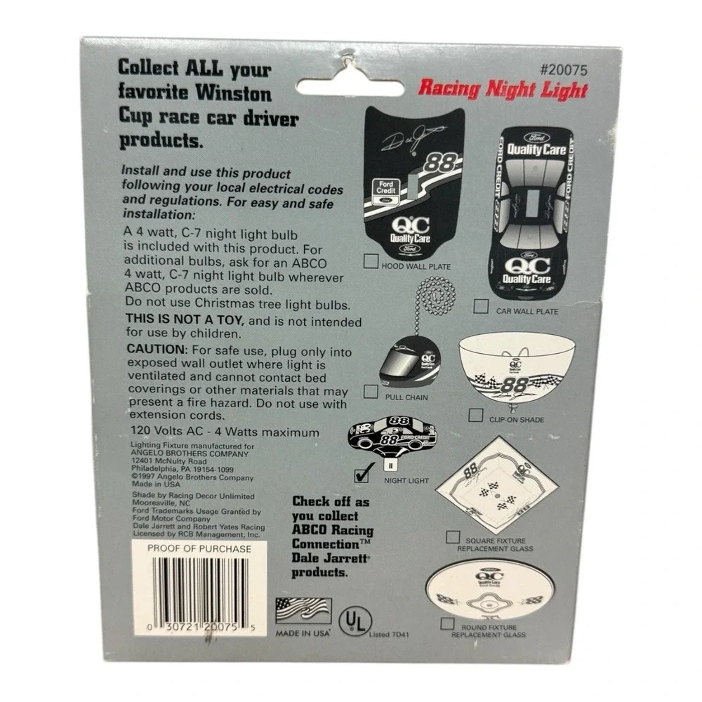Dale Jarrett Night Light Abco Racing‎ Connection 1997